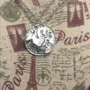 Doe  and buck Necklace it’s a 2 Piece necklace